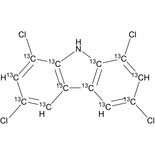 1,3,6,8-Tetrachloro-9H-carbazole-13C12